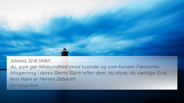 Jeremias 32:18 DA1871 Bible Verse Image