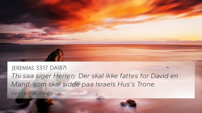 Jeremias 33:17 DA1871 Bible Verse Image