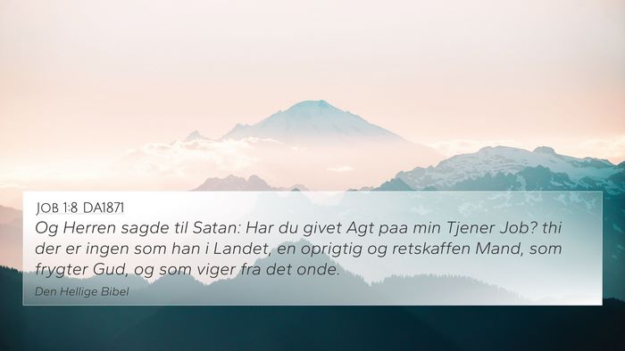 Job 1:8 DA1871 Bible Verse Image