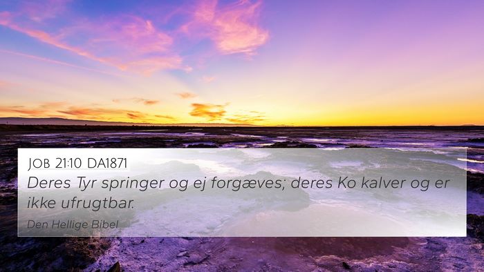 Job 21:10 DA1871 Bible Verse Image