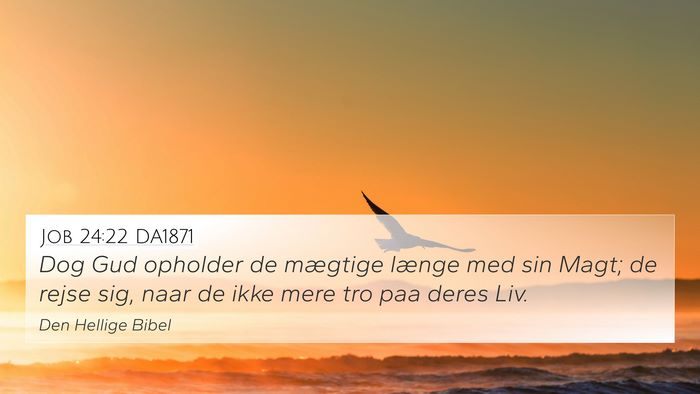 Job 24:22 DA1871 Bible Verse Image