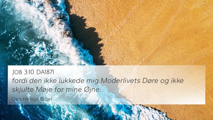 Job 3:10 DA1871 Bible Verse Image