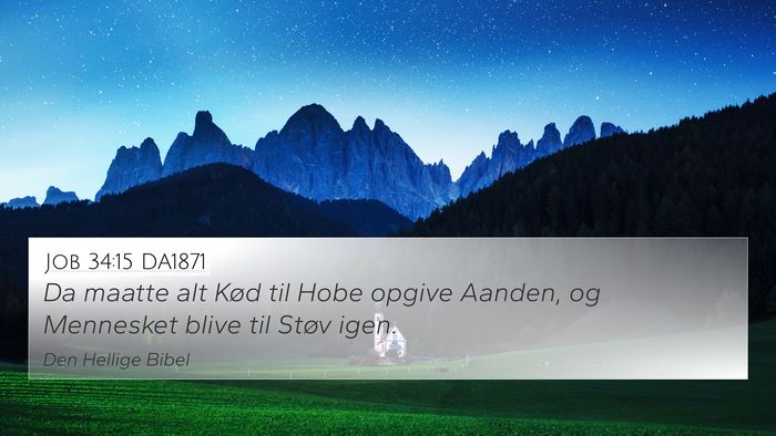 Job 34:15 DA1871 Bible Verse Image