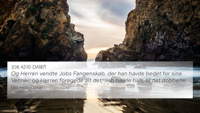 Job 42:10 DA1871 Bible Verse Image