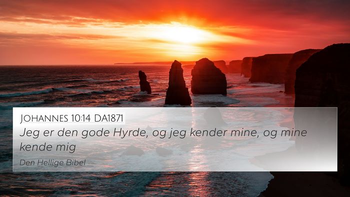 Johannes 10:14 DA1871 Bible Verse Image