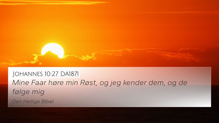 Johannes 10:27 DA1871 Bible Verse Image
