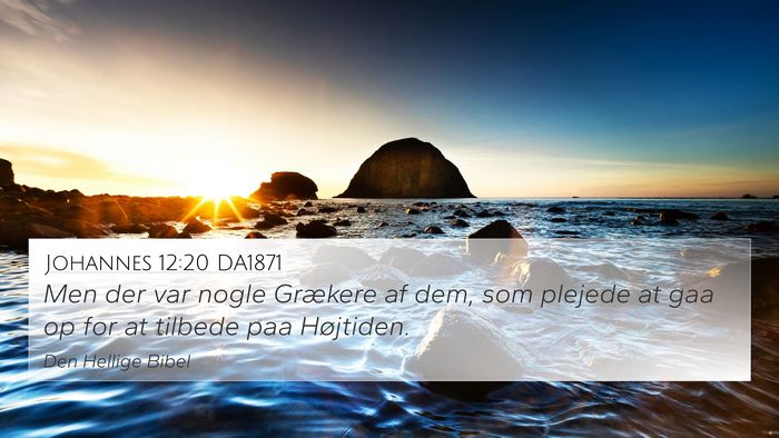 Johannes 12:20 DA1871 Bible Verse Image