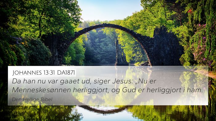 Johannes 13:31 DA1871 Bible Verse Image