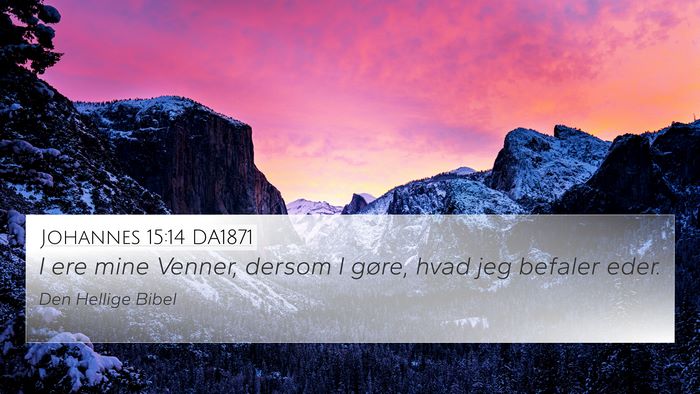 Johannes 15:14 DA1871 Bible Verse Image