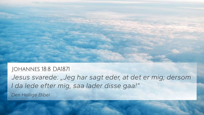 Johannes 18:8 DA1871 Bible Verse Image