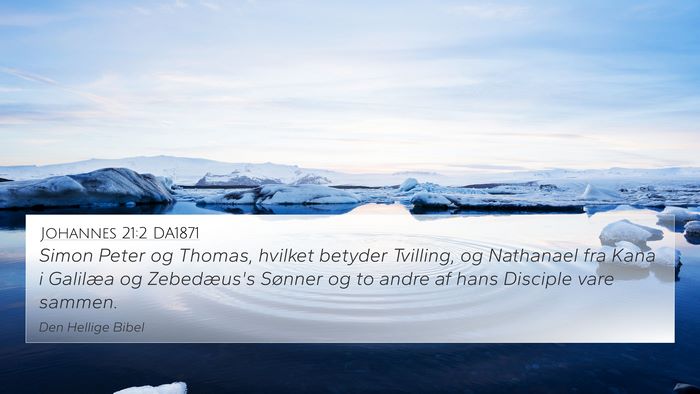 Johannes 21:2 DA1871 Bible Verse Image