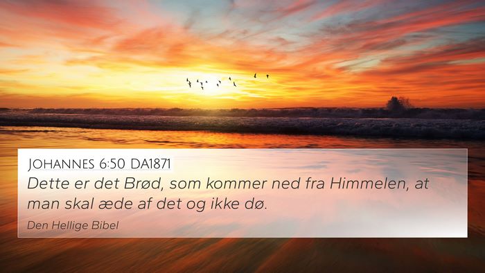 Johannes 6:50 DA1871 Bible Verse Image