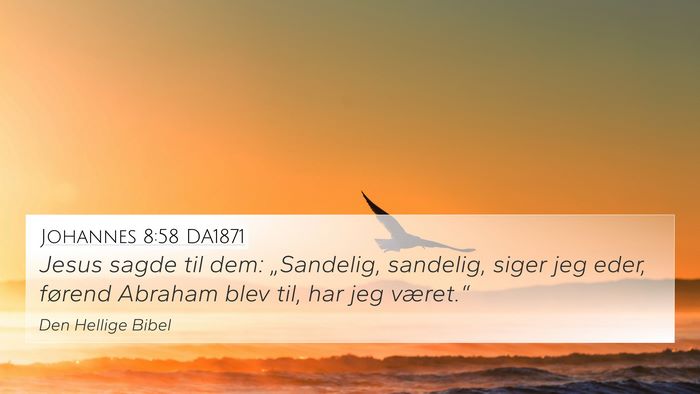 Johannes 8:58 DA1871 Bible Verse Image