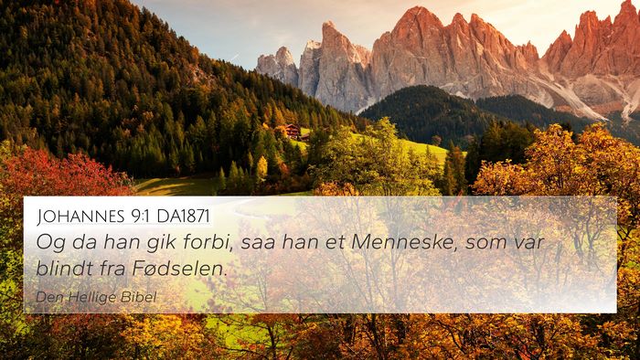 Johannes 9:1 DA1871 Bible Verse Image