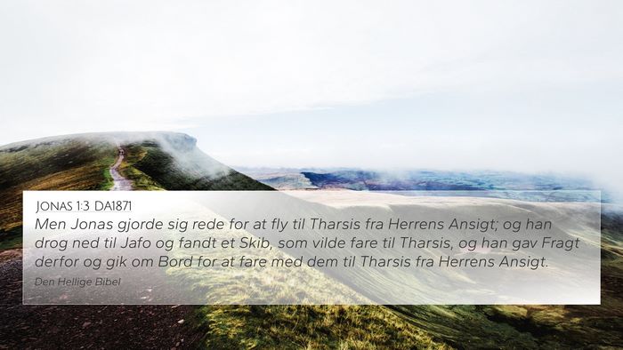 Jonas 1:3 DA1871 Bible Verse Image