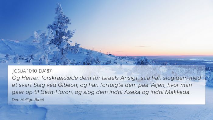 Josua 10:10 DA1871 Bible Verse Image