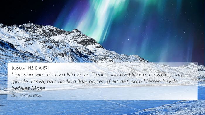 Josua 11:15 DA1871 Bible Verse Image