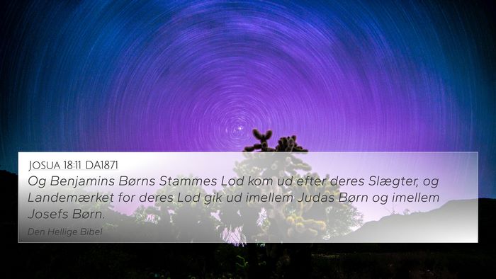 Josua 18:11 DA1871 Bible Verse Image