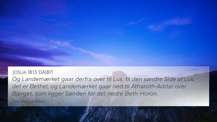 Josua 18:13 DA1871 Bible Verse Image