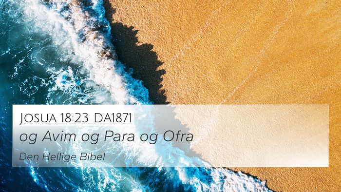 Josua 18:23 DA1871 Bible Verse Image