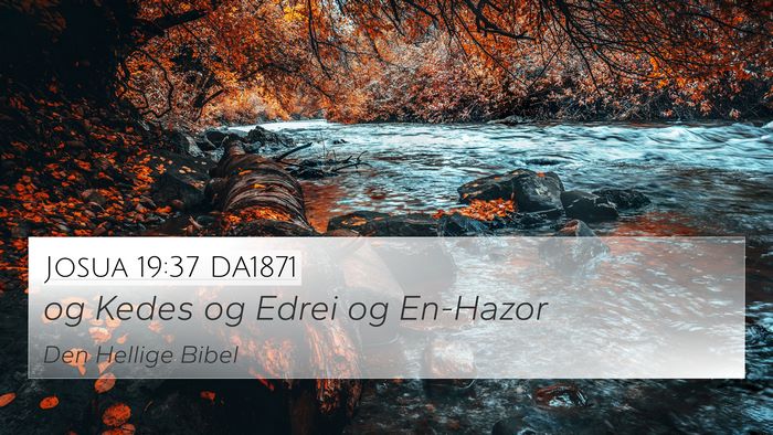 Josua 19:37 DA1871 Bible Verse Image