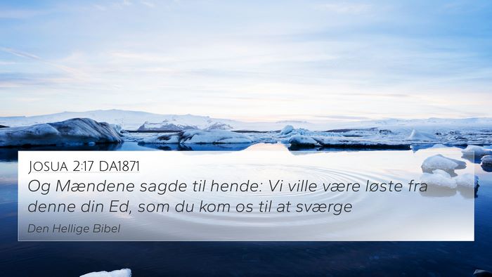 Josua 2:17 DA1871 Bible Verse Image