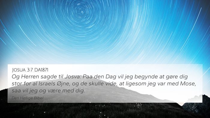 Josua 3:7 DA1871 Bible Verse Image