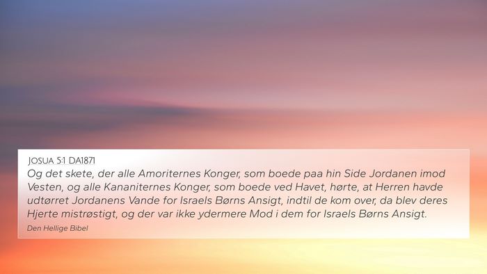Josua 5:1 DA1871 Bible Verse Image