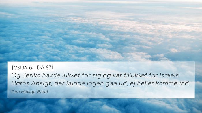 Josua 6:1 DA1871 Bible Verse Image