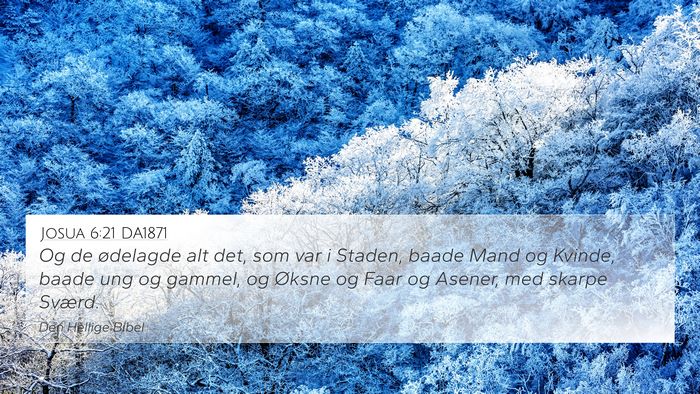 Josua 6:21 DA1871 Bible Verse Image