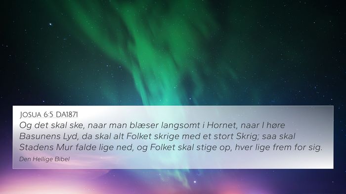 Josua 6:5 DA1871 Bible Verse Image