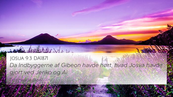 Josua 9:3 DA1871 Bible Verse Image