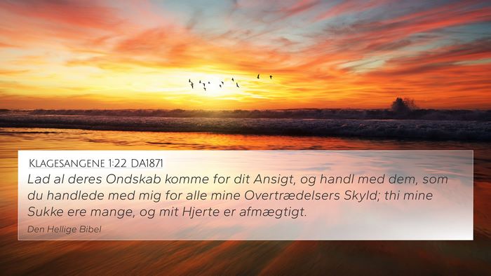 Klagesangene 1:22 DA1871 Bible Verse Image