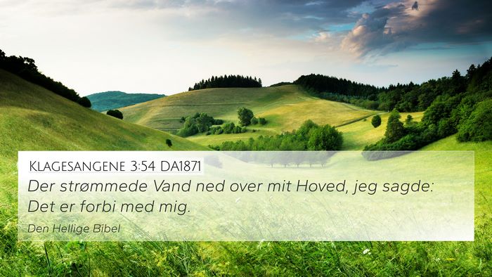 Klagesangene 3:54 DA1871 Bible Verse Image