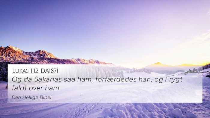 Lukas 1:12 DA1871 Bible Verse Image