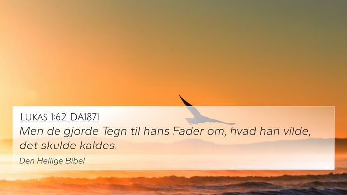 Lukas 1:62 DA1871 Bible Verse Image