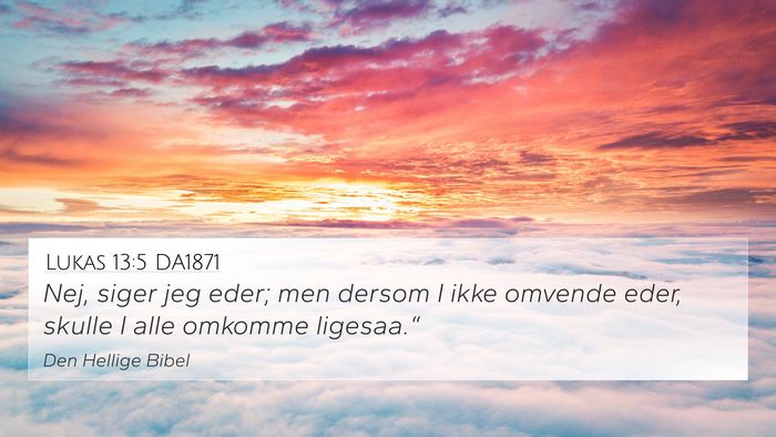 Lukas 13:5 DA1871 Bible Verse Image