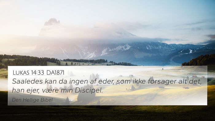 Lukas 14:33 DA1871 Bible Verse Image