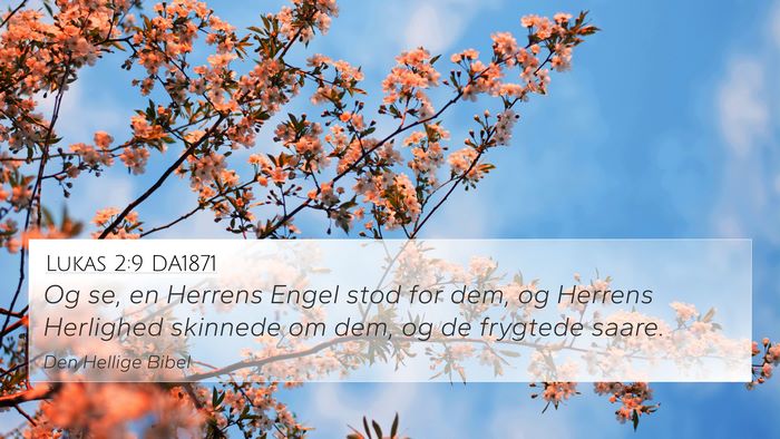 Lukas 2:9 DA1871 4K Wallpaper - Og se, en Herrens Engel stod for dem, og Herrens - 4K Wallpaper Bible Verse