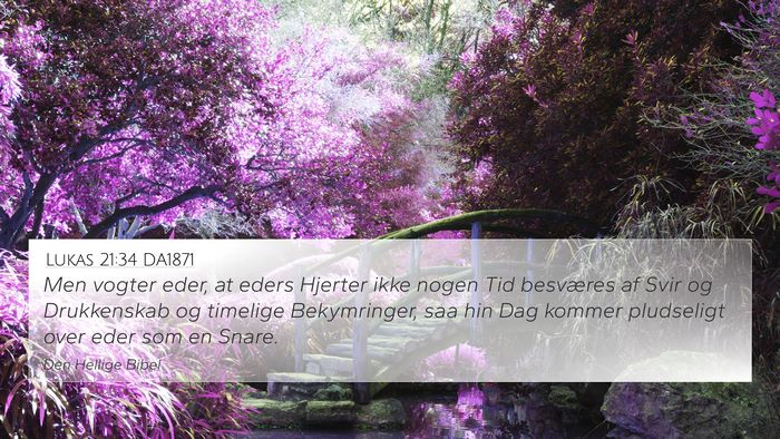Lukas 21:34 DA1871 Bible Verse Image