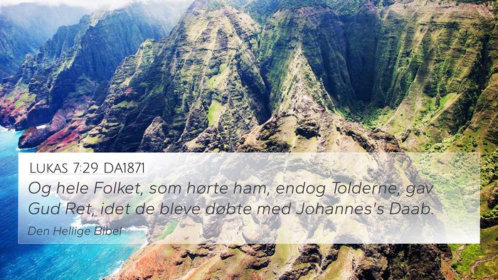 Lukas 7:29 DA1871 Bible Verse Image