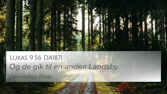 Lukas 9:56 DA1871 Bible Verse Image