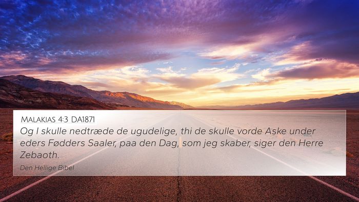 Malakias 4:3 DA1871 Bible Verse Image