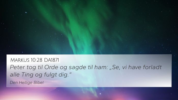 Markus 10:28 DA1871 Bible Verse Image