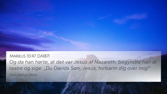 Markus 10:47 DA1871 Bible Verse Image