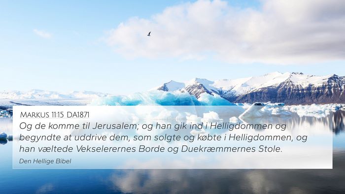 Markus 11:15 DA1871 Bible Verse Image