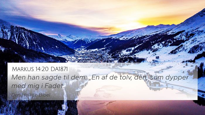 Markus 14:20 DA1871 Bible Verse Image
