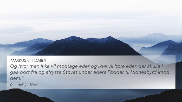 Markus 6:11 DA1871 Bible Verse Image