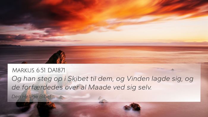 Markus 6:51 DA1871 Bible Verse Image