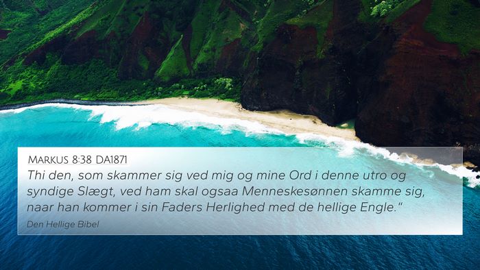 Markus 8:38 DA1871 Bible Verse Image